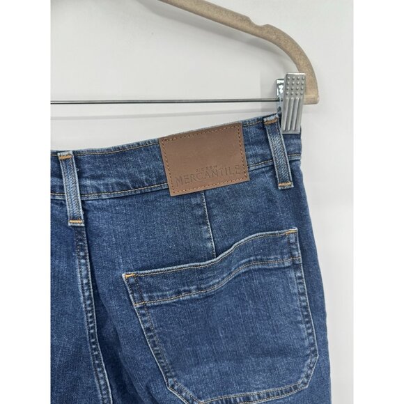 J. Crew Mercantile Wide Leg Mermaid Ocean Patch Work Jean Women 28 Blue Wash - Picture 8 of 12